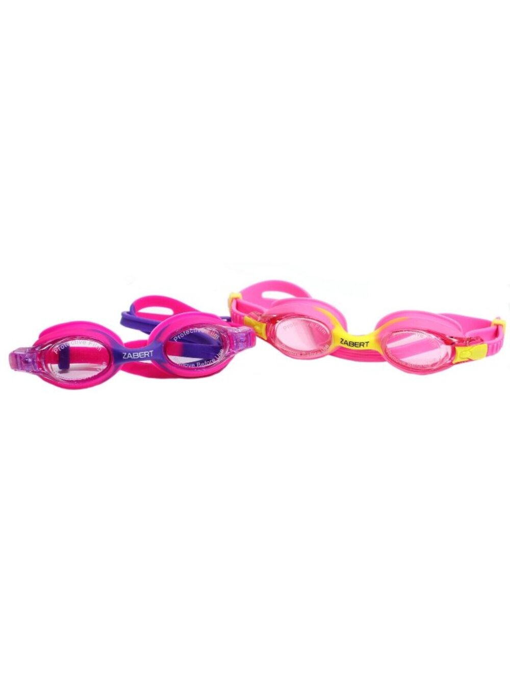 K20 Swimming Goggles for Kids Age 3-14 Years Old Anti-Fog 100% UV Pink Set of 2